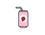 Winerabble strawberry soda pop icon